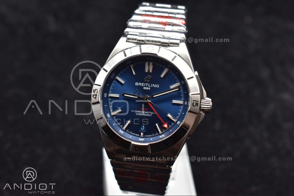 Breitling BLS Factory Chronomat Automatic 1:1 Best Edition GMT 40mm Blue Dial On SS Bracelet A Youthful 170