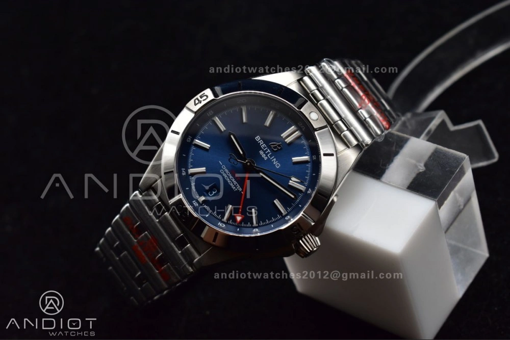 OdorResistant Breitling BLS Factory Chronomat Automatic 1:1 Best Edition GMT 40mm Blue Dial On SS Bracelet A 526
