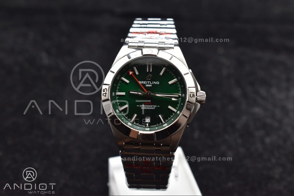 Breitling BLS Factory Chronomat Automatic 1:1 Best Edition GMT 40mm Green Dial On SS Bracelet A Durable 233