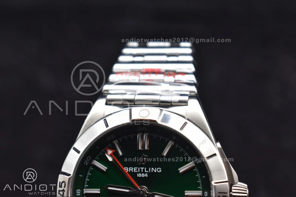 Breitling BLS Factory Chronomat Automatic 1:1 Best Edition GMT 40mm Green Dial On SS Bracelet A Durable 233