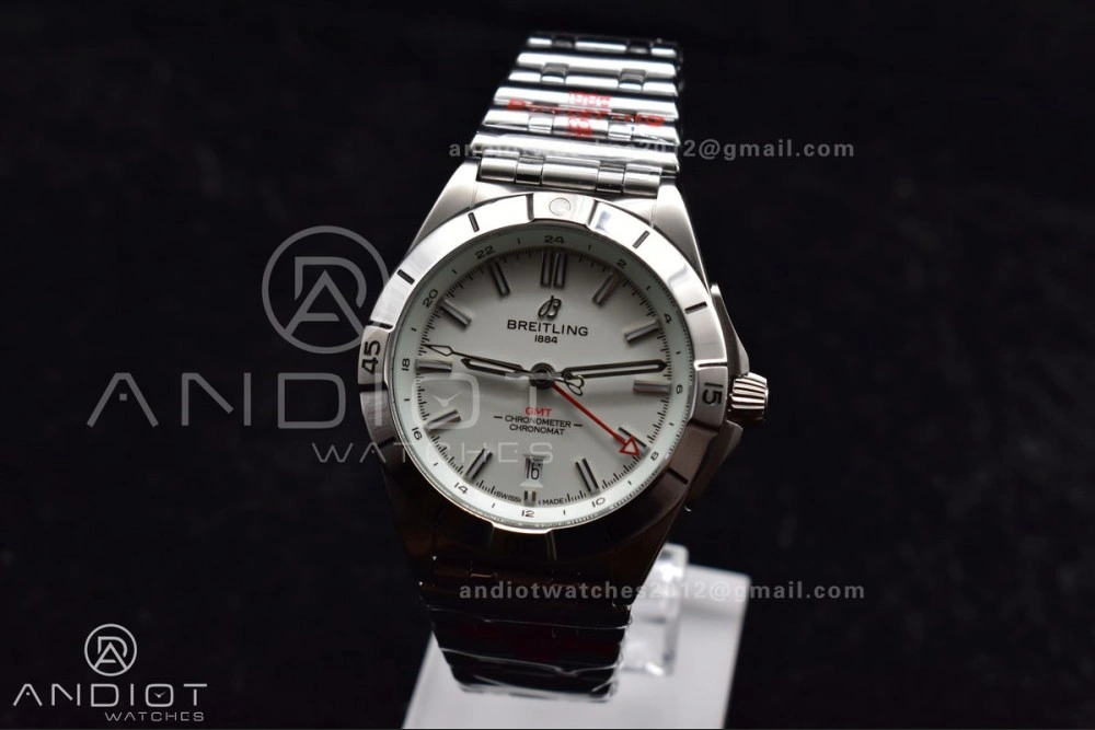 Efficient Breitling BLS Factory Chronomat Automatic 1:1 Best Edition GMT 40mm White Dial On SS Bracelet A 162