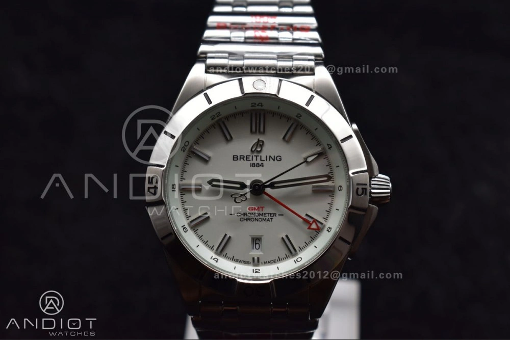 Efficient Breitling BLS Factory Chronomat Automatic 1:1 Best Edition GMT 40mm White Dial On SS Bracelet A 162