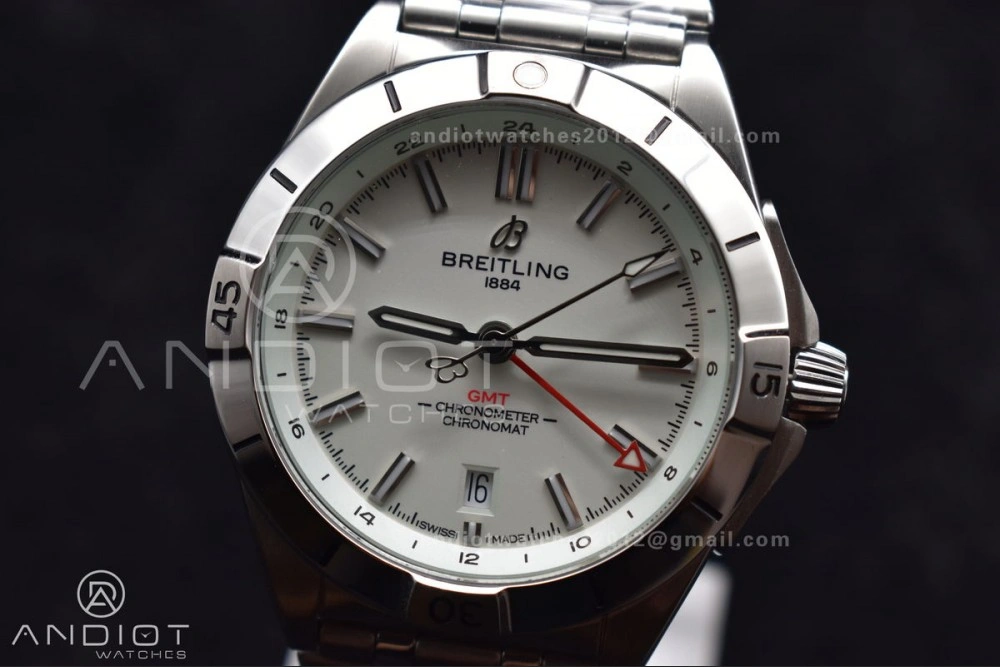 Efficient Breitling BLS Factory Chronomat Automatic 1:1 Best Edition GMT 40mm White Dial On SS Bracelet A 162