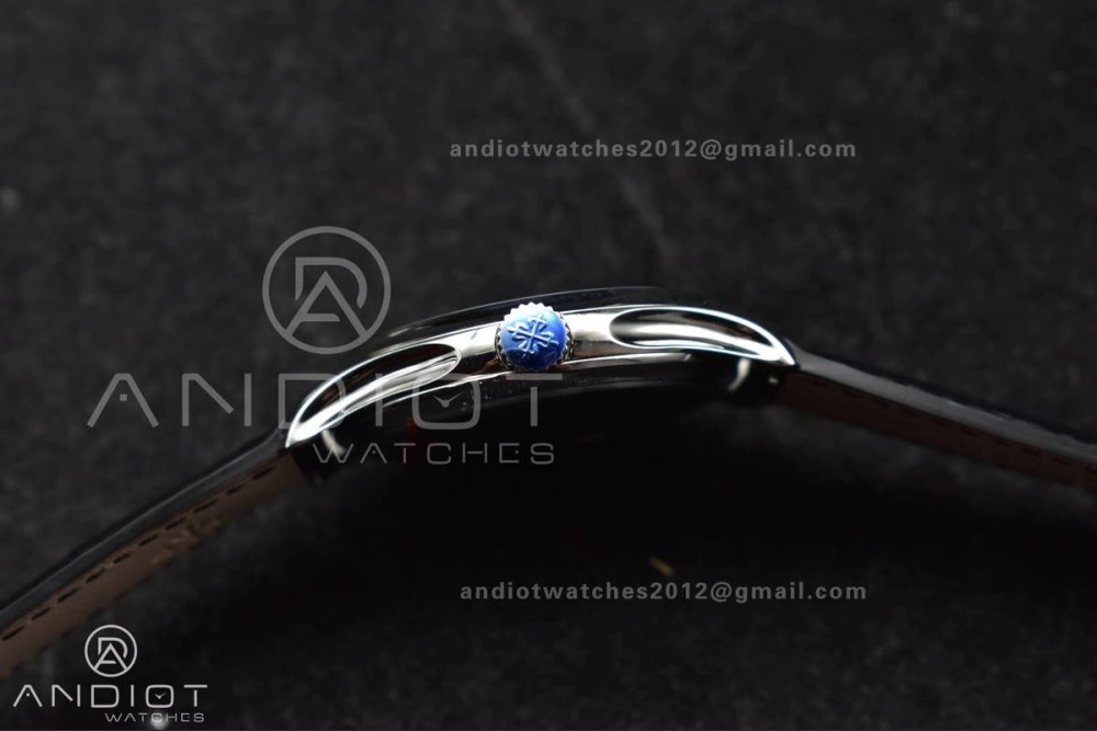 Calatrava 5227 SS 3KF 1:1 Best Edition Black Dial on Black Leather Strap A324 Super Clone V Premium 376