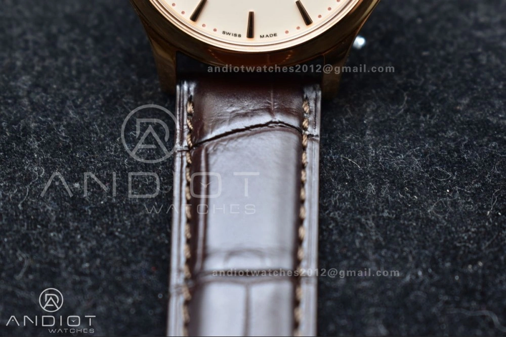 Calatrava 5227R SS 3KF 1:1 Best Edition White Dial on Brown Leather Strap A324 Super Clone V QuickDry 373