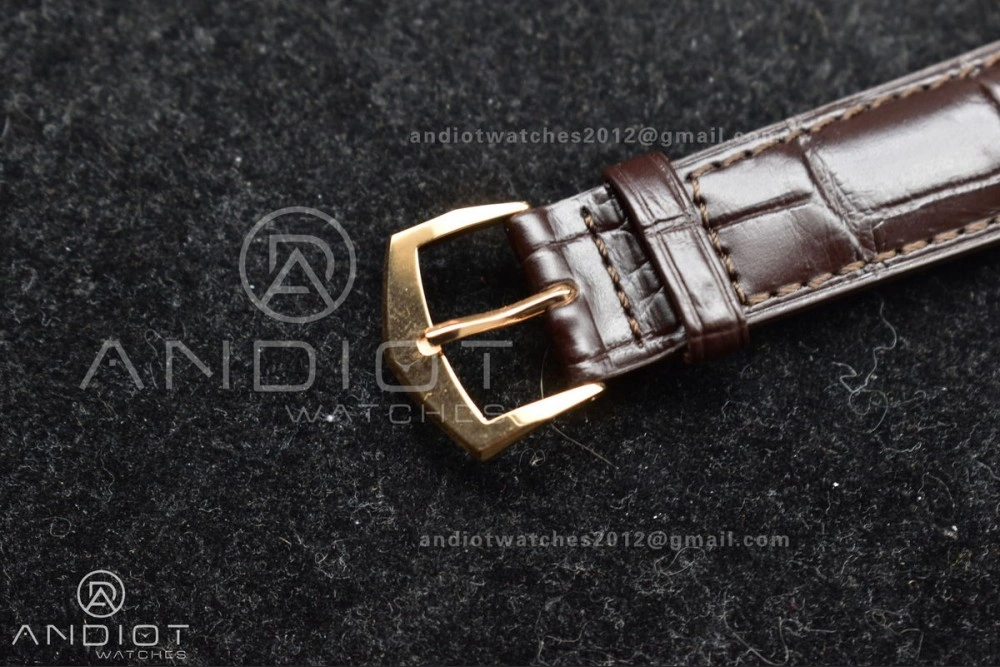 Calatrava 5227R SS 3KF 1:1 Best Edition White Dial on Brown Leather Strap A324 Super Clone V QuickDry 373