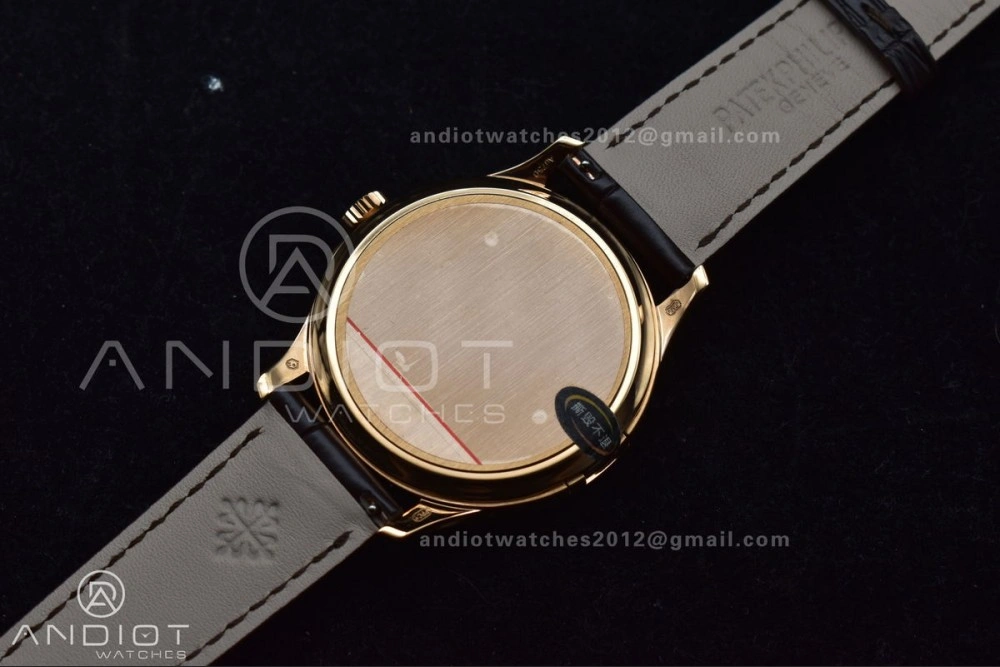 Calatrava 5227R SS 3KF 1:1 Best Edition White Dial on Brown Leather Strap A324 Super Clone V QuickDry 373