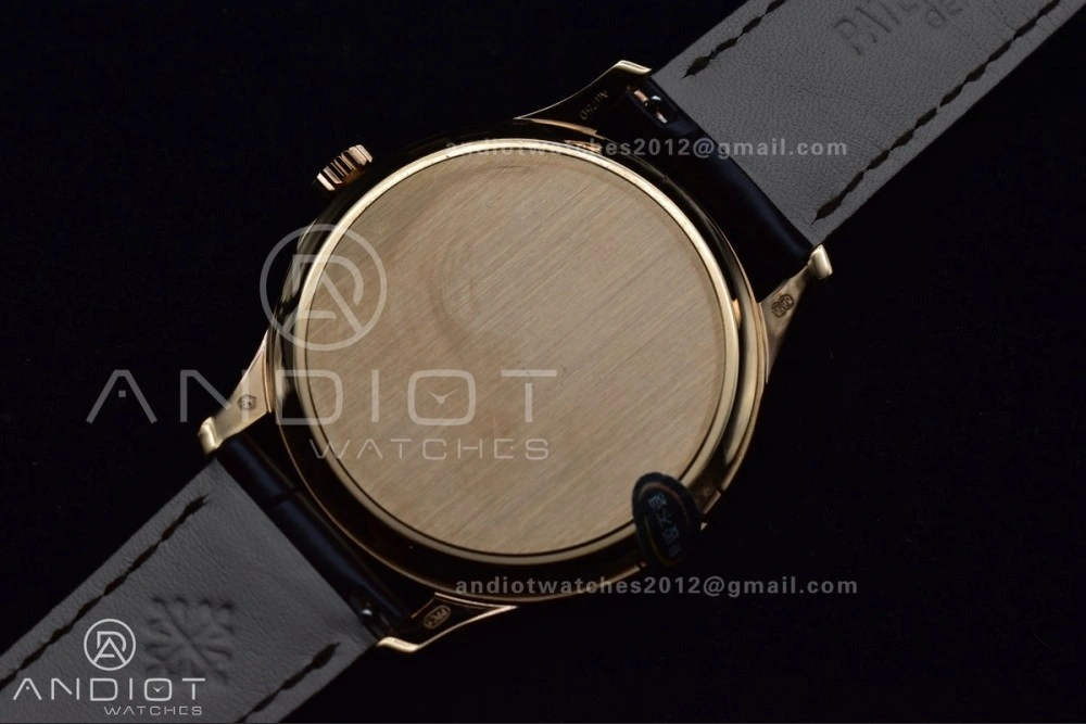 Calatrava 5227R SS 3KF 1:1 Best Edition White Dial on Brown Leather Strap A324 Super Clone V QuickDry 373