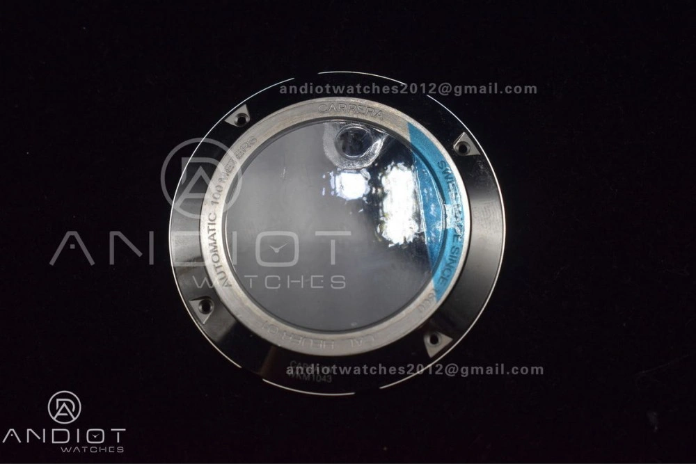 EasyMatch Calibre Heuer 01 Chrono SS XF 1:1 Best Edition Black Dial on SS Bracelet Strap A 1245