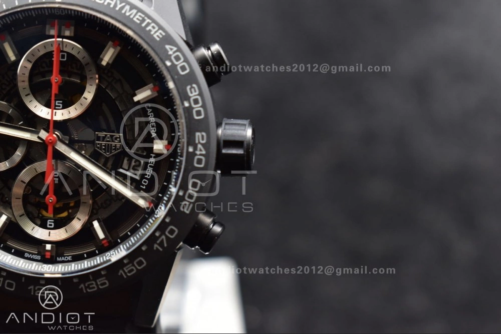 SportInspired Carrera Cal. HEUER 01 45mm Full Blk Ceramic XF A 1247