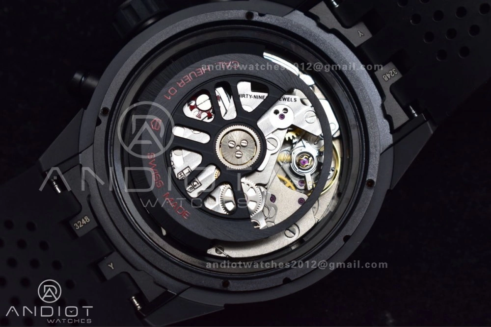 SportInspired Carrera Cal. HEUER 01 45mm Full Blk Ceramic XF A 1247