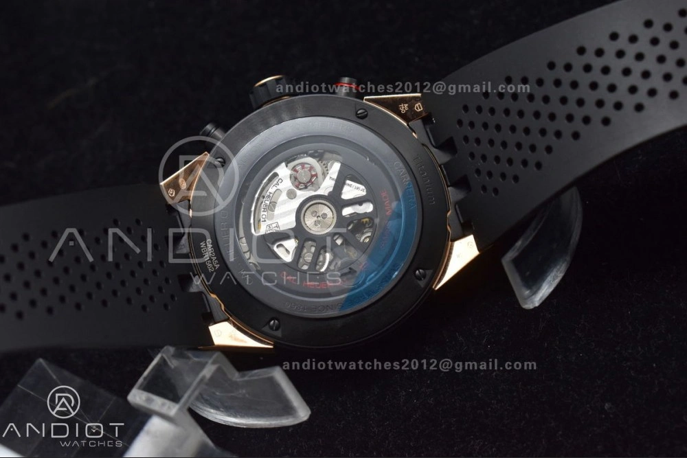 Carrera Cal. HEUER 01 45mm RG RU Blk XF A Tailored 1248