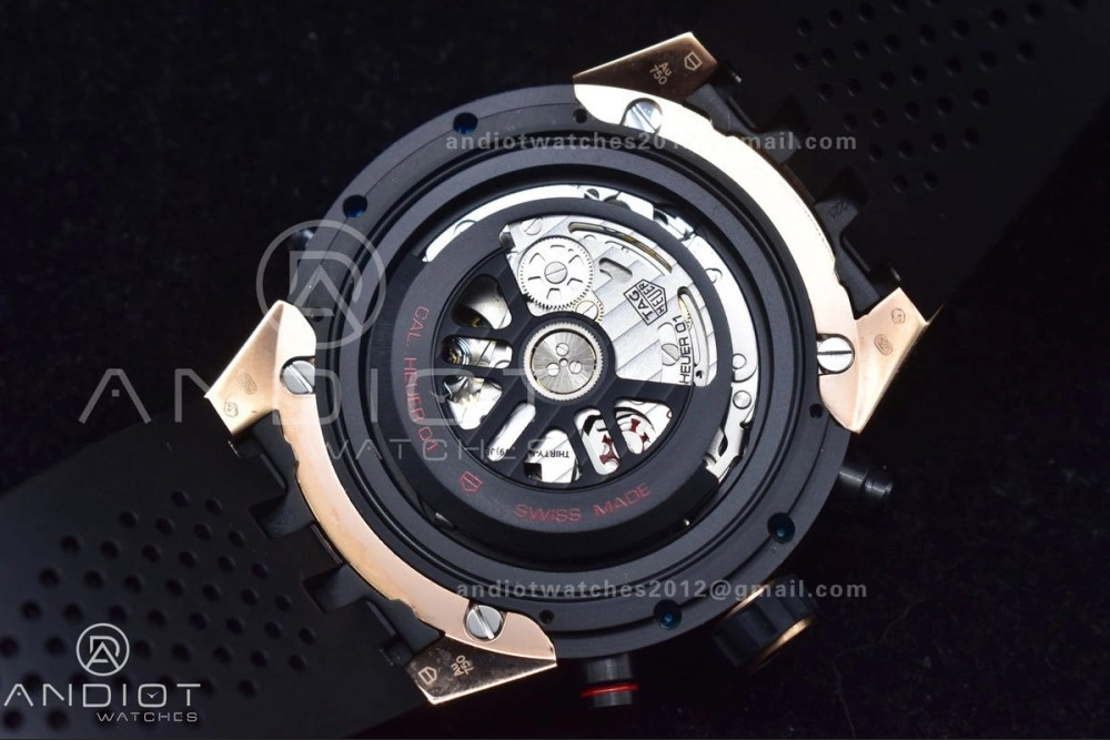 Carrera Cal. HEUER 01 45mm RG RU Blk XF A Tailored 1248