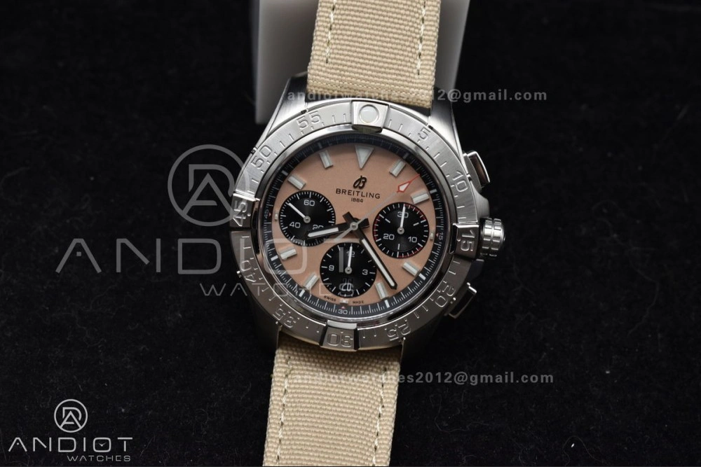Chronograph Avenger B01 44mm BLSF 1:1 Best Edition Khaki Dial On Nato Strap A Functional 165