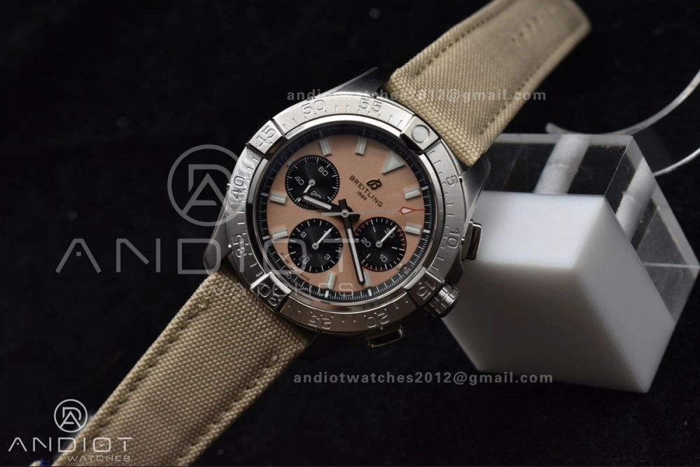 Chronograph Avenger B01 44mm BLSF 1:1 Best Edition Khaki Dial On Nato Strap A Functional 165