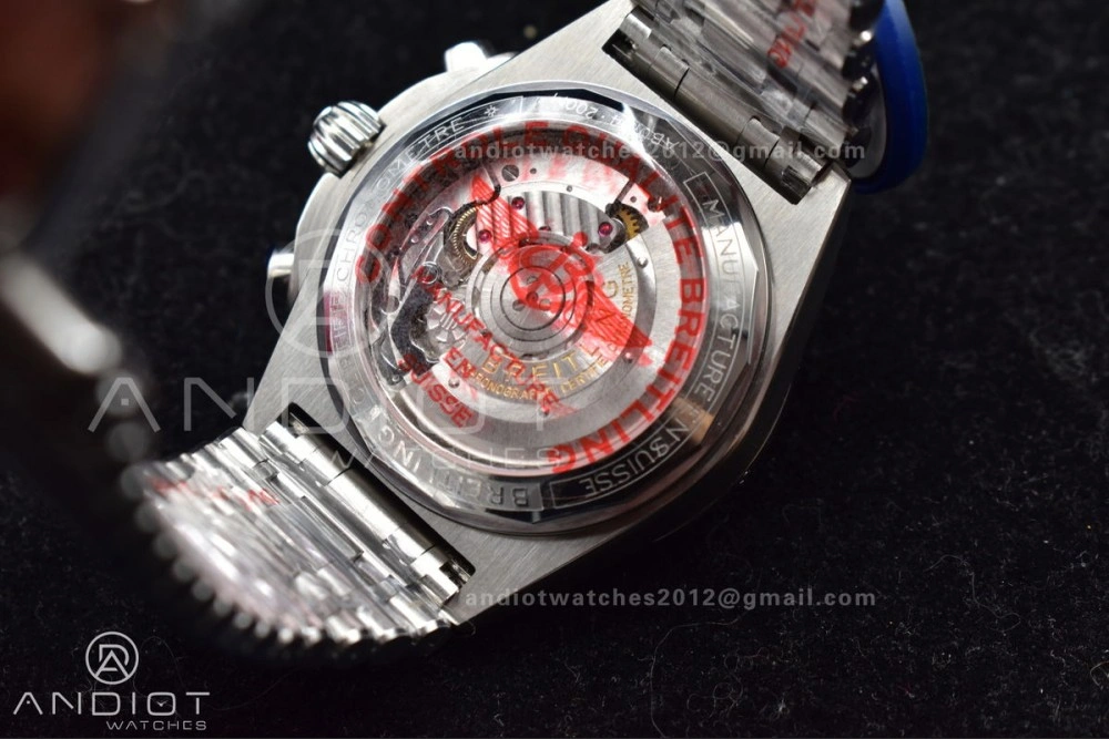 Chronomat B01 42mm SS BLSF 1:1 Best Edition Black Dial on SS Bracelet A Snug 167