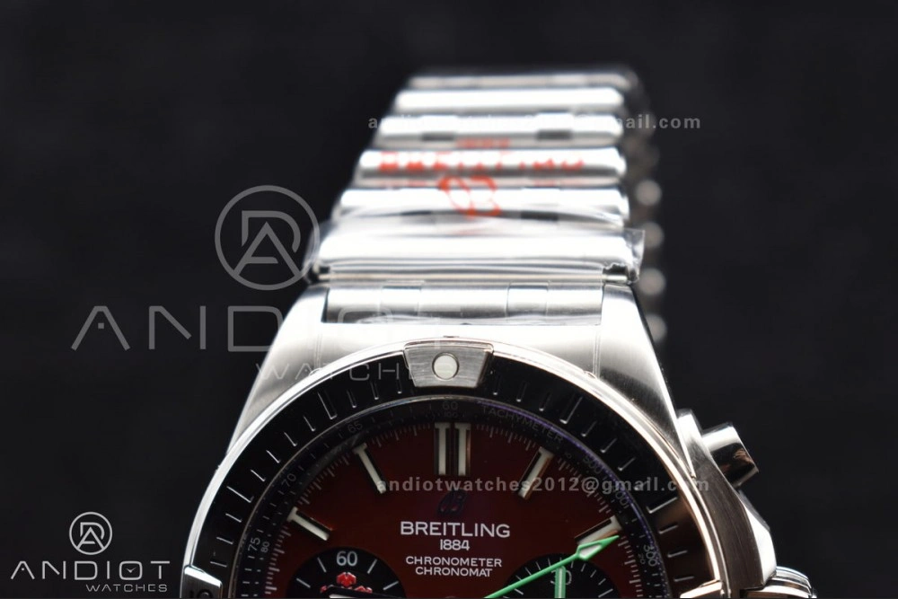 Chronomat B01 44mm SS BLSF 1:1 Best Edition Red Dial On SS Bracelet A Chic 181
