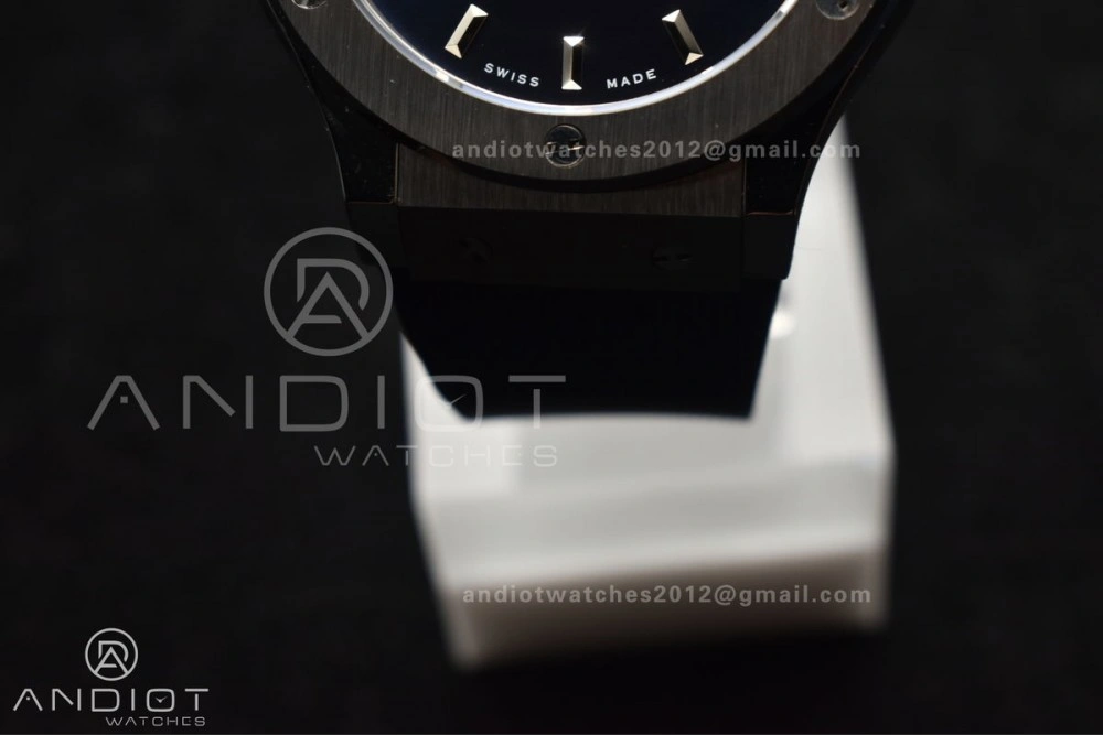 Fusion 42mm SS HBF 1:1 Best Edition Blue Dial On Blue Gummy Strap A Upgraded 269
