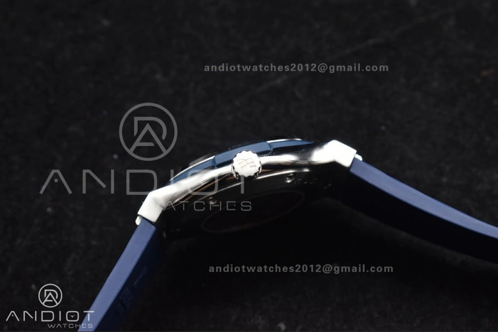 Fusion 42mm SS HBF 1:1 Best Edition Blue Dial On Blue Gummy Strap A Upgraded 269