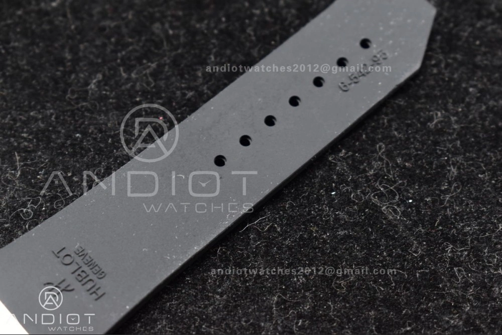 Resilient Fusion 45mm RG HBF 1:1 Best Edition Black Dial on Black Gummy Strap A 272