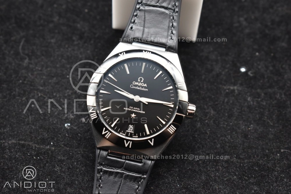 Fashionable Constellation Black Ceramic SS VSF 1:1 Best Edition Black Dial on Black Gummy Strap A8900 Super Clone 10
