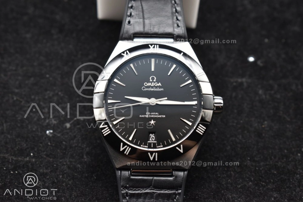 Constellation Black Ceramic SS VSF 1:1 Best Edition Black Dial on Black Gummy Strap A8900 Super Clone HighPerformance 545