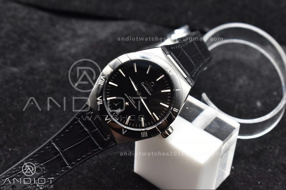 Constellation Black Ceramic SS VSF 1:1 Best Edition Black Dial on Black Gummy Strap A8900 Super Clone HighPerformance 545