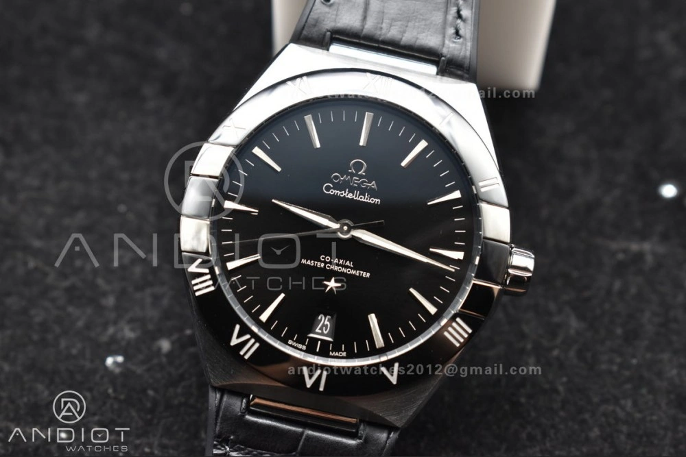 Constellation Black Ceramic SS VSF 1:1 Best Edition Black Dial on Black Gummy Strap A8900 Super Clone HighPerformance 545