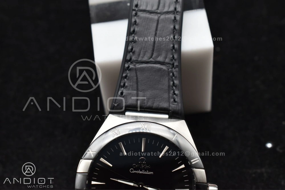 Constellation Black Ceramic SS VSF 1:1 Best Edition Black Dial on Black Gummy Strap A8900 Super Clone HighPerformance 545