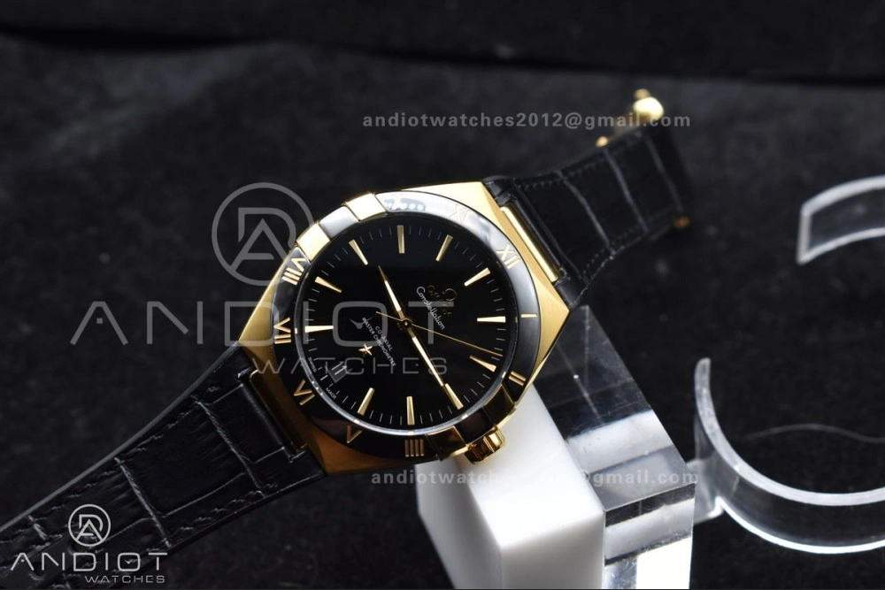 Constellation Black Ceramic YG VSF 1:1 Best Edition Black Dial on Black Gummy Strap A8900 Super Clone WellDesigned 28