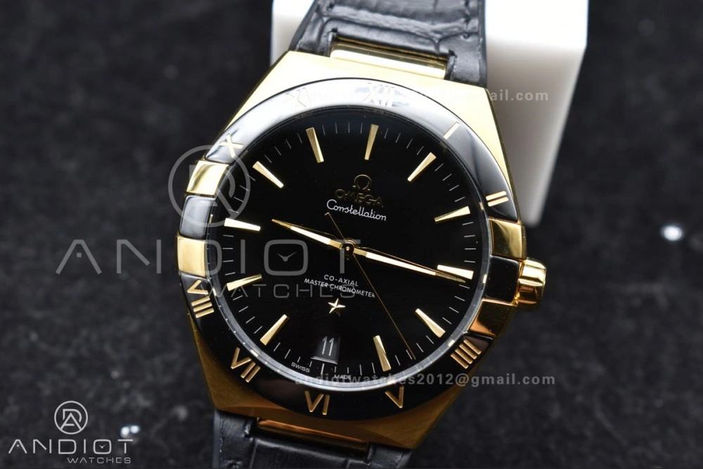 Constellation Black Ceramic YG VSF 1:1 Best Edition Black Dial on Black Gummy Strap A8900 Super Clone WellDesigned 28