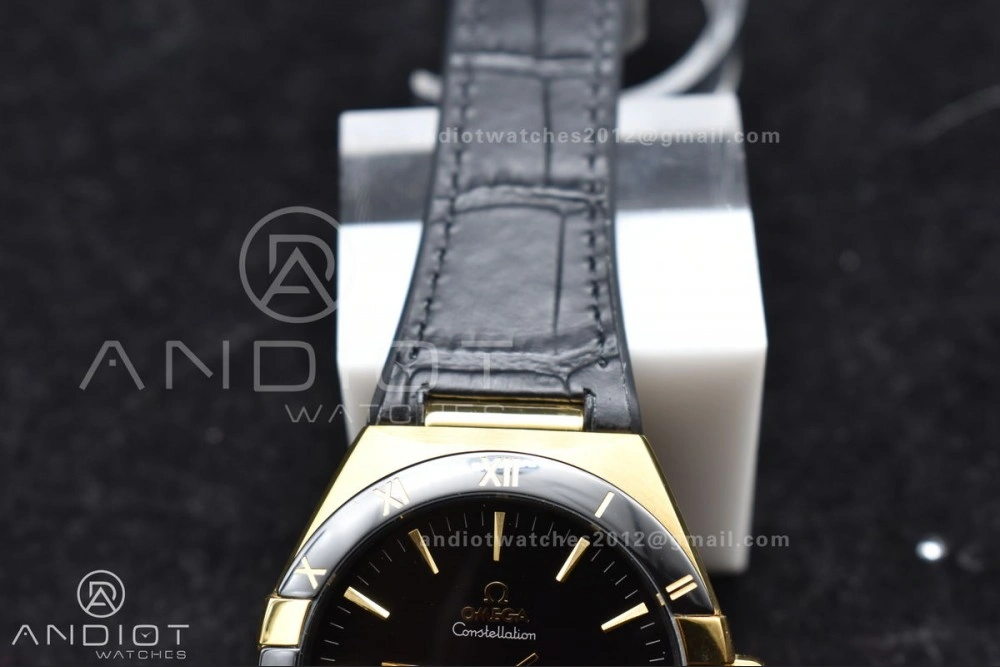 Constellation Black Ceramic YG VSF 1:1 Best Edition Black Dial on Black Gummy Strap A8900 Super Clone WellDesigned 28