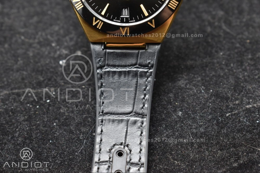 Constellation Black Ceramic YG VSF 1:1 Best Edition Black Dial on Black Gummy Strap A8900 Super Clone WellDesigned 28