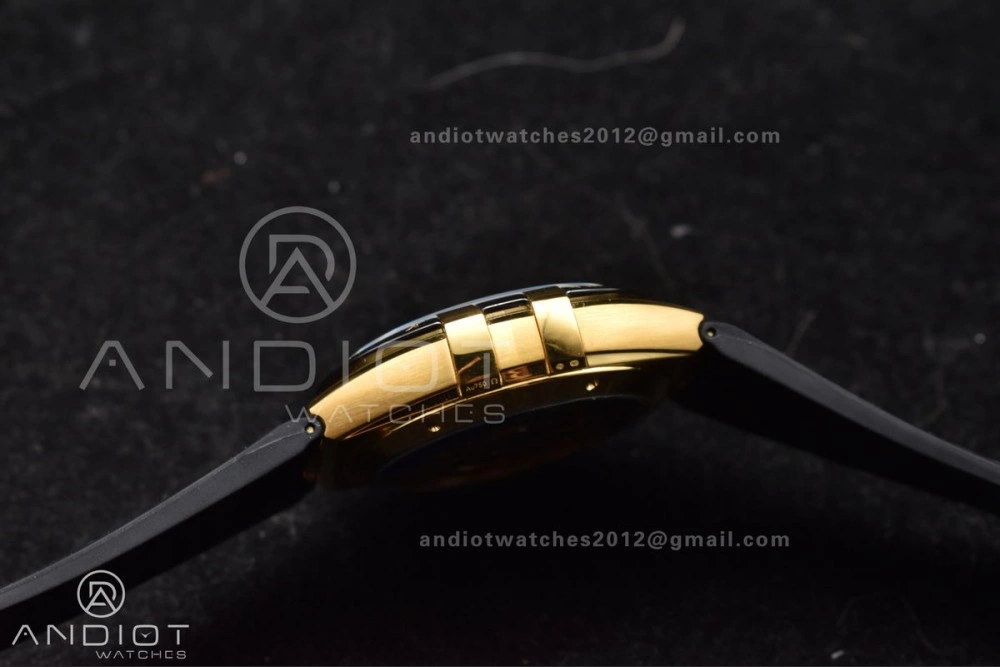 Constellation Black Ceramic YG VSF 1:1 Best Edition Black Dial on Black Gummy Strap A8900 Super Clone WellDesigned 28