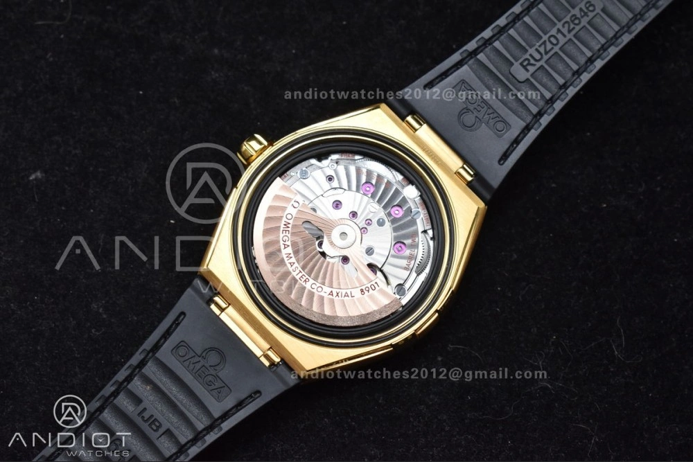 Constellation Black Ceramic YG VSF 1:1 Best Edition Black Dial on Black Gummy Strap A8900 Super Clone WellDesigned 28