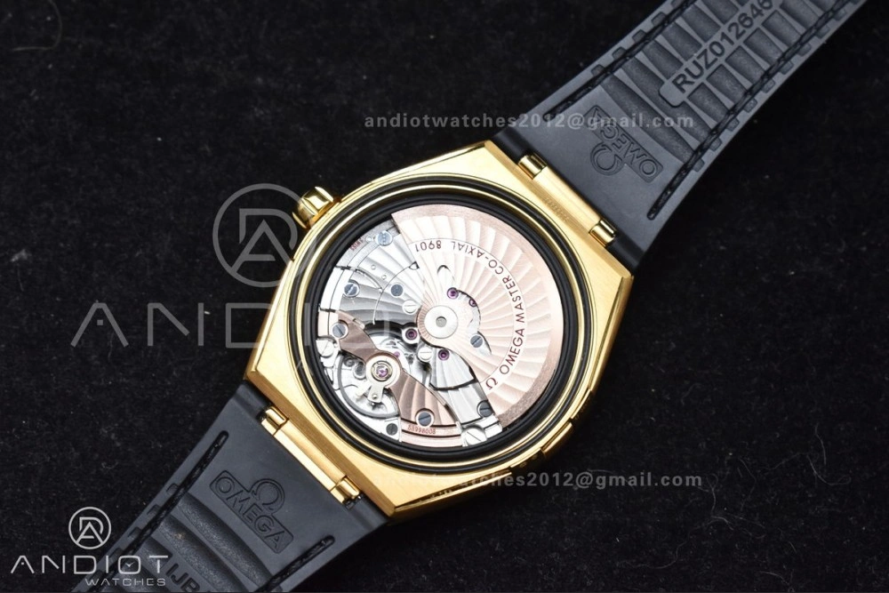 Constellation Black Ceramic YG VSF 1:1 Best Edition Black Dial on Black Gummy Strap A8900 Super Clone WellDesigned 28