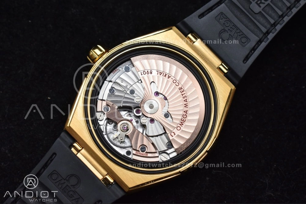 Constellation Black Ceramic YG VSF 1:1 Best Edition Black Dial on Black Gummy Strap A8900 Super Clone WellDesigned 28