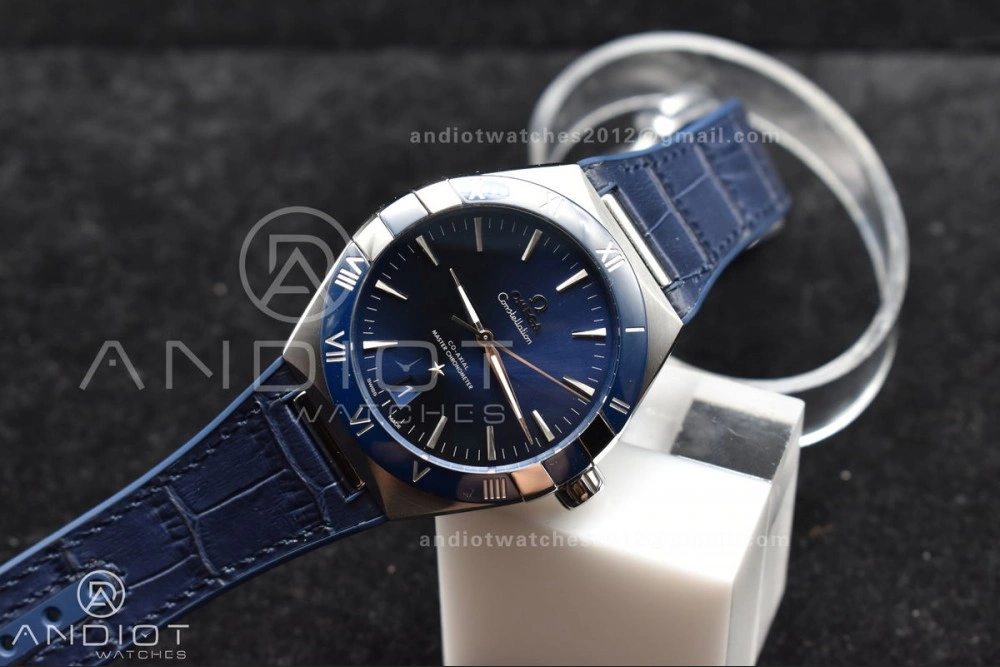 Minimalist Constellation Blue Ceramic SS VSF 1:1 Best Edition Blue Dial on Blue Gummy Strap A8900 Super Clone 30
