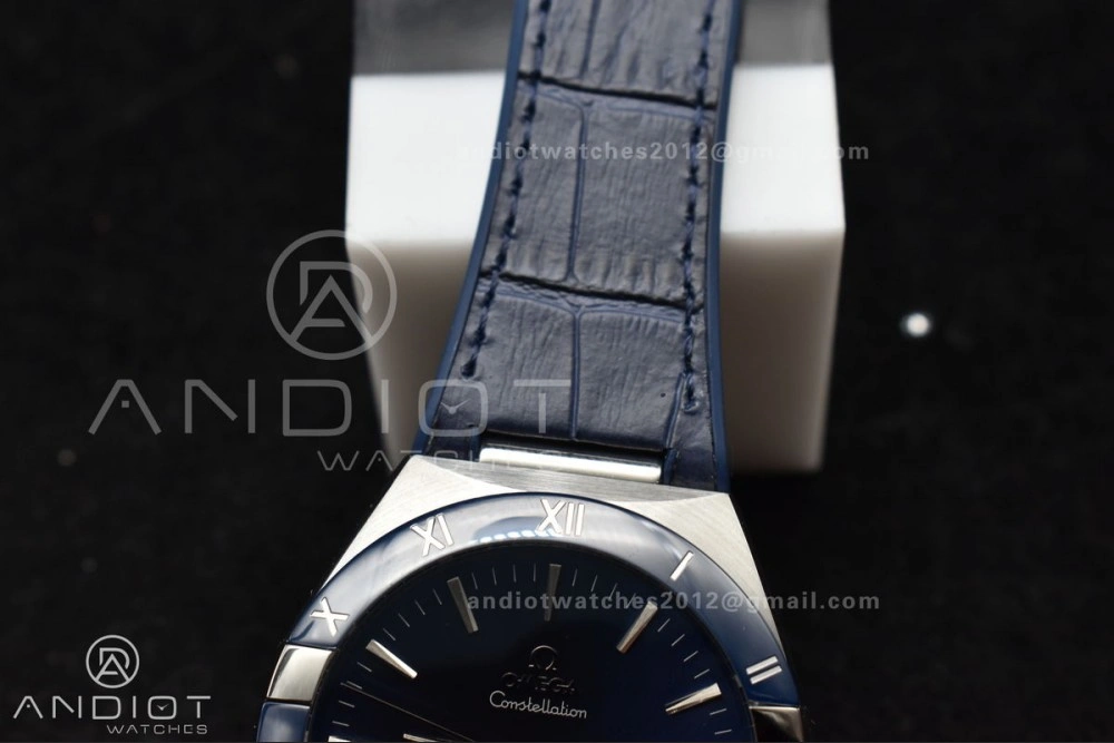 Minimalist Constellation Blue Ceramic SS VSF 1:1 Best Edition Blue Dial on Blue Gummy Strap A8900 Super Clone 30