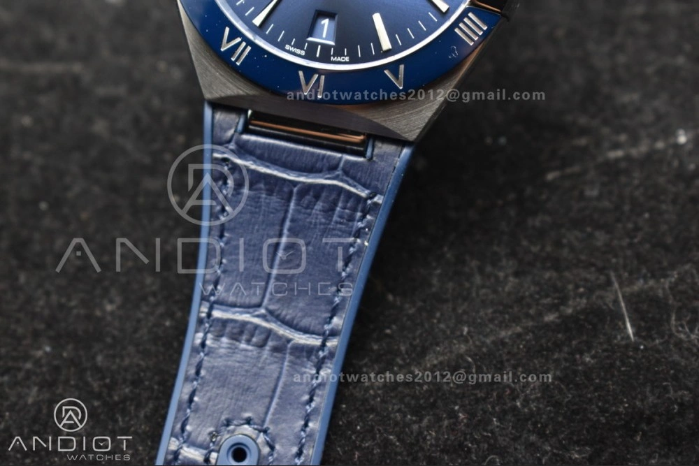 Minimalist Constellation Blue Ceramic SS VSF 1:1 Best Edition Blue Dial on Blue Gummy Strap A8900 Super Clone 30