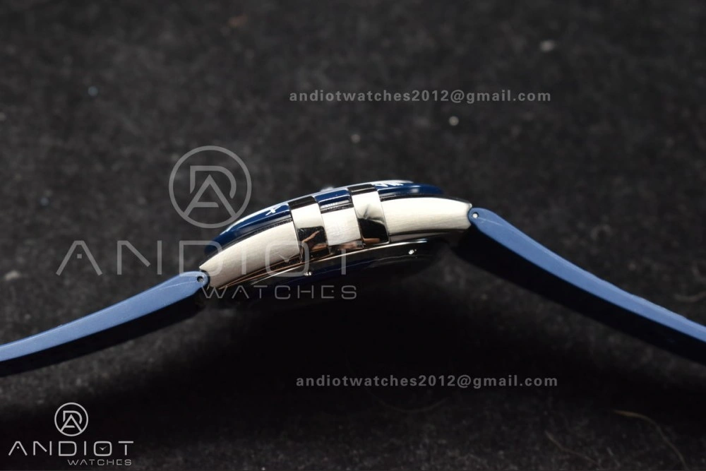 SunProtective Constellation Blue Ceramic SS VSF 1:1 Best Edition White Dial on Blue Gummy Strap A8900 Super Clone 36