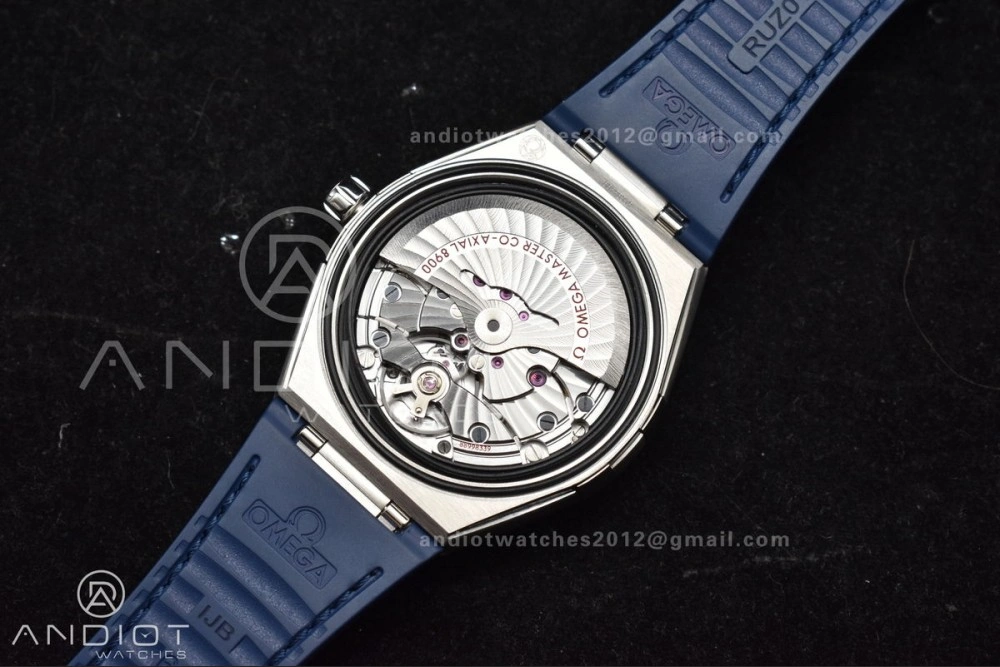 SunProtective Constellation Blue Ceramic SS VSF 1:1 Best Edition White Dial on Blue Gummy Strap A8900 Super Clone 36