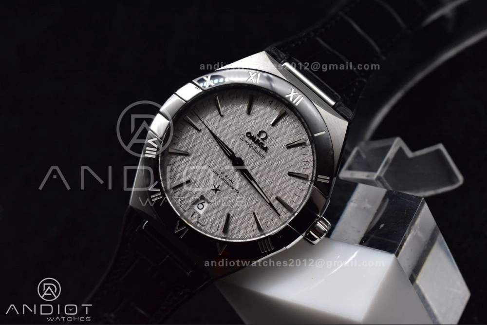 Constellation SS SBF 1:1 Best Edition Gray Dial on Black Gummy Strap A8900 Super Clone SoftTouch 1