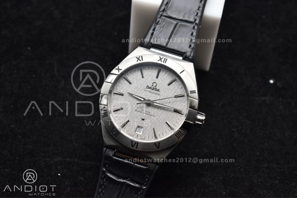 Constellation SS VSF 1:1 Best Edition Gray Dial on Black Gummy Strap A8900 Super Clone Snug 35
