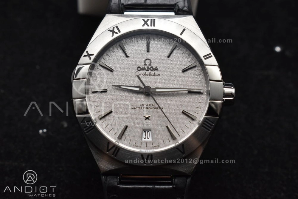 Constellation SS VSF 1:1 Best Edition Gray Dial on Black Gummy Strap A8900 Super Clone Compact 548