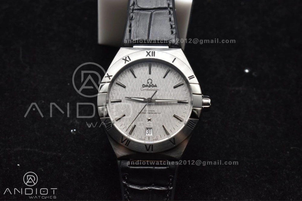 Constellation SS VSF 1:1 Best Edition Gray Dial on Black Gummy Strap A8900 Super Clone Compact 548