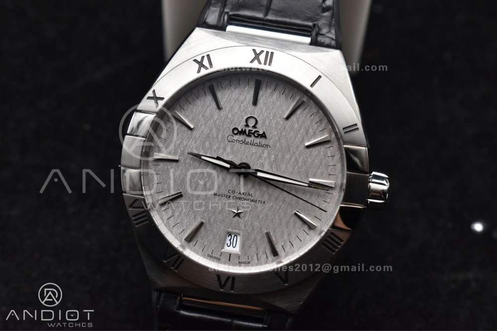Constellation SS VSF 1:1 Best Edition Gray Dial on Black Gummy Strap A8900 Super Clone Compact 548