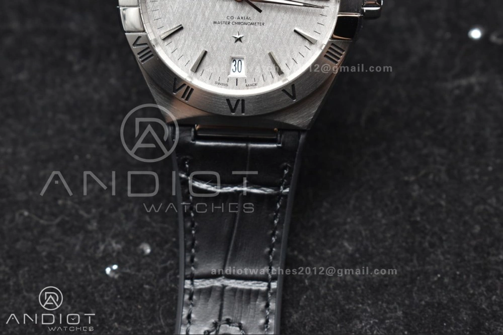 Constellation SS VSF 1:1 Best Edition Gray Dial on Black Gummy Strap A8900 Super Clone Compact 548