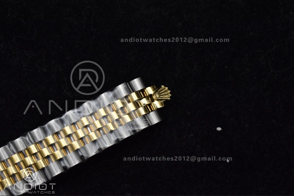 DateJust 31 Ladies 278271 GSF 316L Steel MOP Diamond Dial On YG President Bracelet Colorful 542