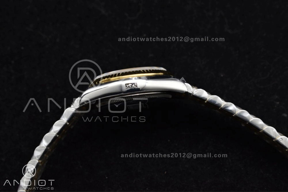 DateJust 31 Ladies 278271 GSF 316L Steel MOP Diamond Dial On YG President Bracelet Colorful 542